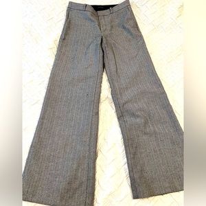 Banana republic grey and black herringbone wool pants